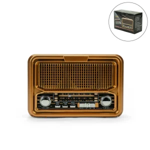 Vintage Design Bluetooth Speaker with Radio and Solar Panel